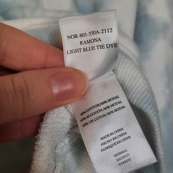 Rails Ramona Blue Tie Dye Sweatshirt XXS - Picture 7 of 7